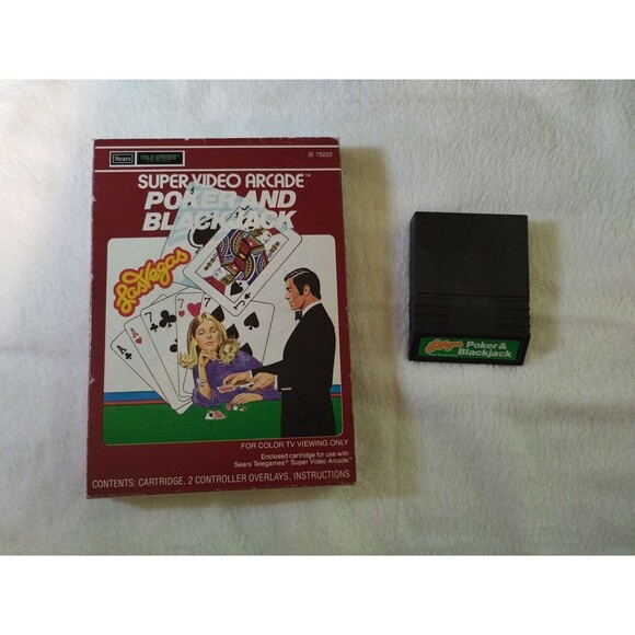 Las Vegas Poker & Blackjack for Intellivision. Tested & Works. Vintage 1980. - Picture 1 of 11